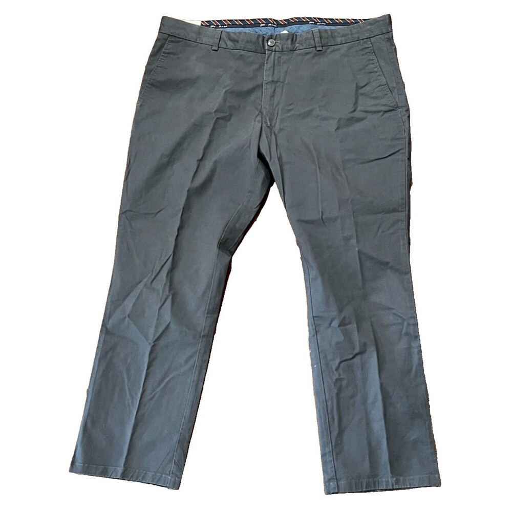 NWT Jos A Bank 1905 Pants Mens 40x29 Dk Gray Tailored Fit Cotton Twill Business